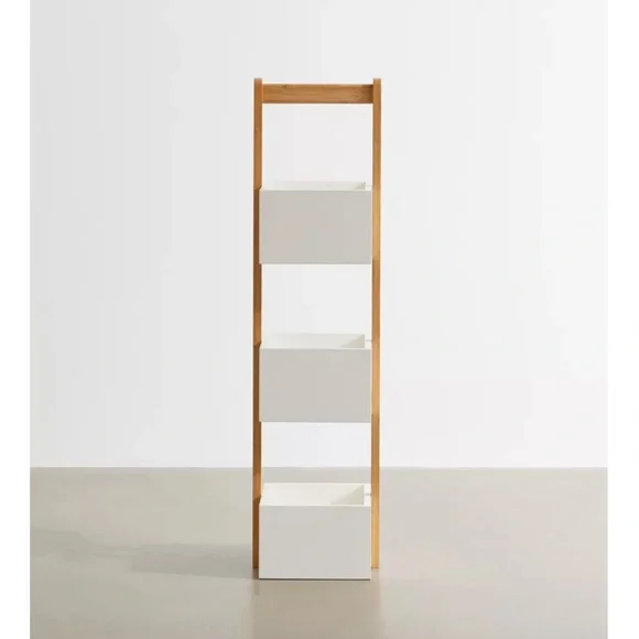 Brand new with box 3 tier bamboo bathroom storage - Picture 3 of 4